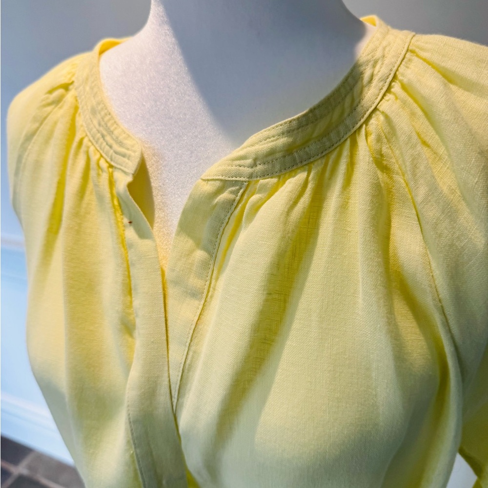 J.Crew Linen Long Dress – Soft Yellow | Effortless Chic ☀️ - Picture 6 of 7